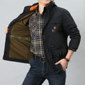 Men's Medium To Long Casual Outdoor Hooded Plus Size Jacket
